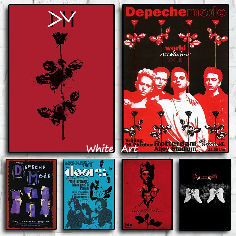 Depeche-Mode Singer Star Canvas Painting Violator Album Musicale Poster Hd Print Modern Wall Art Picture Living Room Bedroom Decor