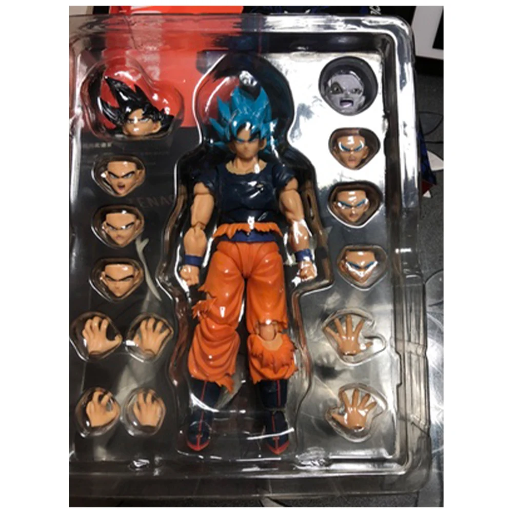 

Dmoniacal Fit 15cm Dragon Ball Super Saiya Blue Goku Indomitable Martial Artist SHF Figura Goku PVC Action Anime Figure Kid Toy