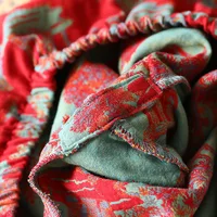 2026 New Spring and Autumn Women's Pajama Set 100% Cotton Retro Color Woven Home Clothes Long Sleeve Long Pants Two Piece Set - Image 6