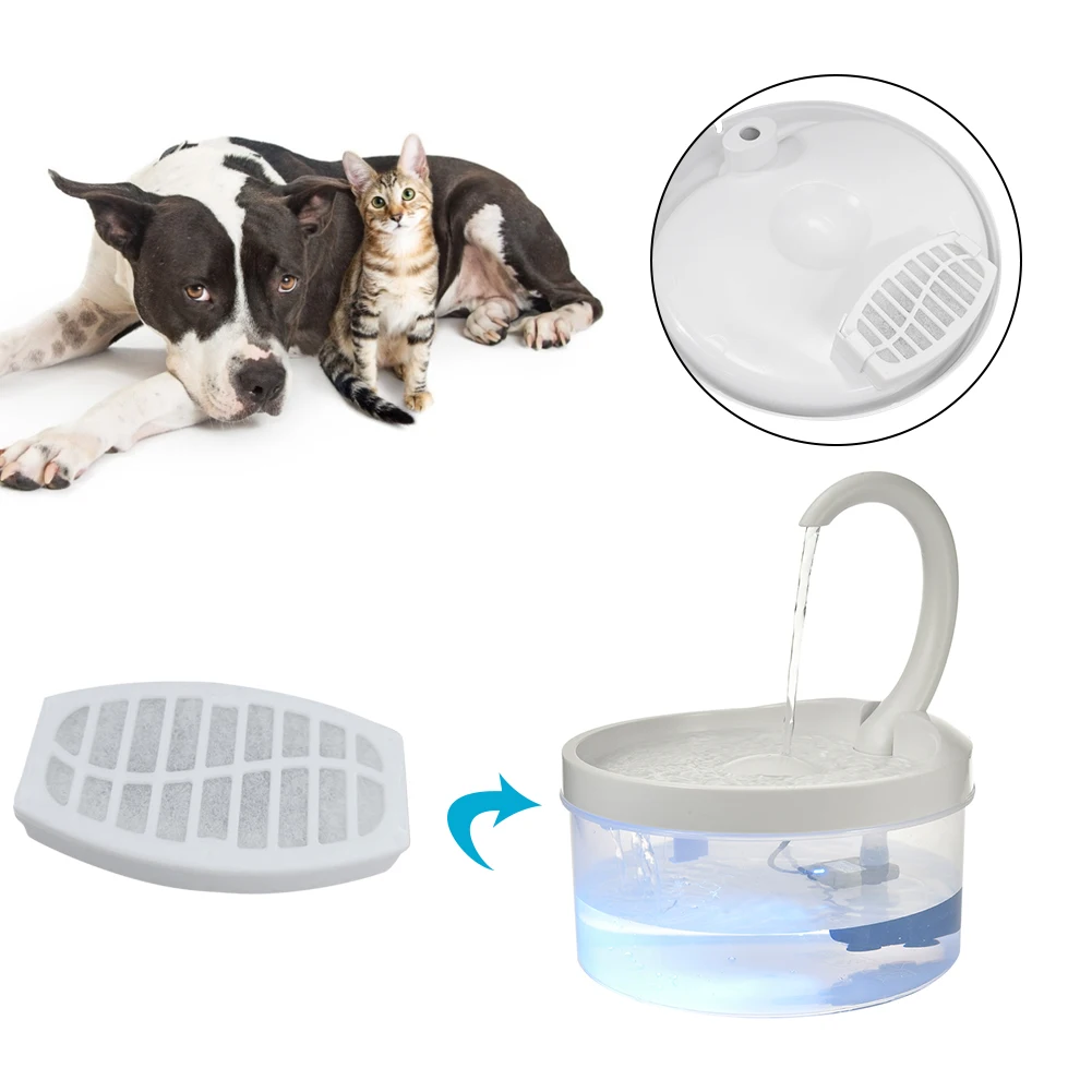 애완 동물 강아지 라운드 분수 디스펜서에 대 한 고양이 물 마시는 분수 필터에 대 한 10pcs 교체 된 활성 탄소 필터 교체