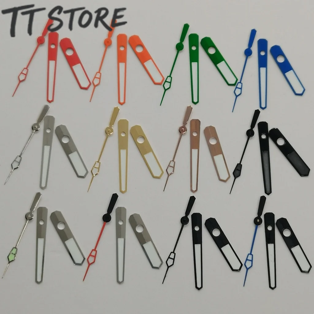 Multicolor Luminous Watch Hands Set - Black, Blue, Red, Green, Gold, Rose Gold, Silver, Orange