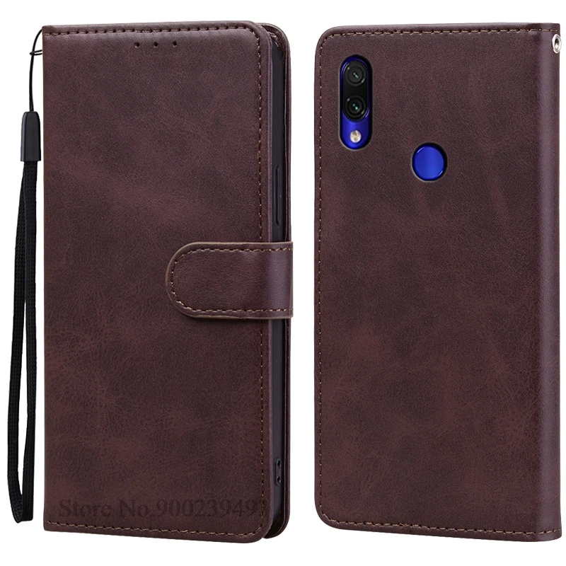 Leather Flip Wallet Case - Premium Protective Cover with Card Holder
