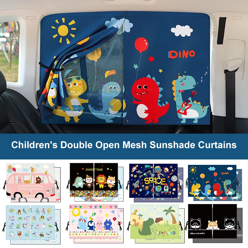 Car Cartoon Spaceman Magnet Side Window Sunshades Windshield Sunshade Rear Side Window Sunshade Cover For Children magnetic window shade,windshield sunshades,windshield sunshade,car side window sun shade,car sunshade set