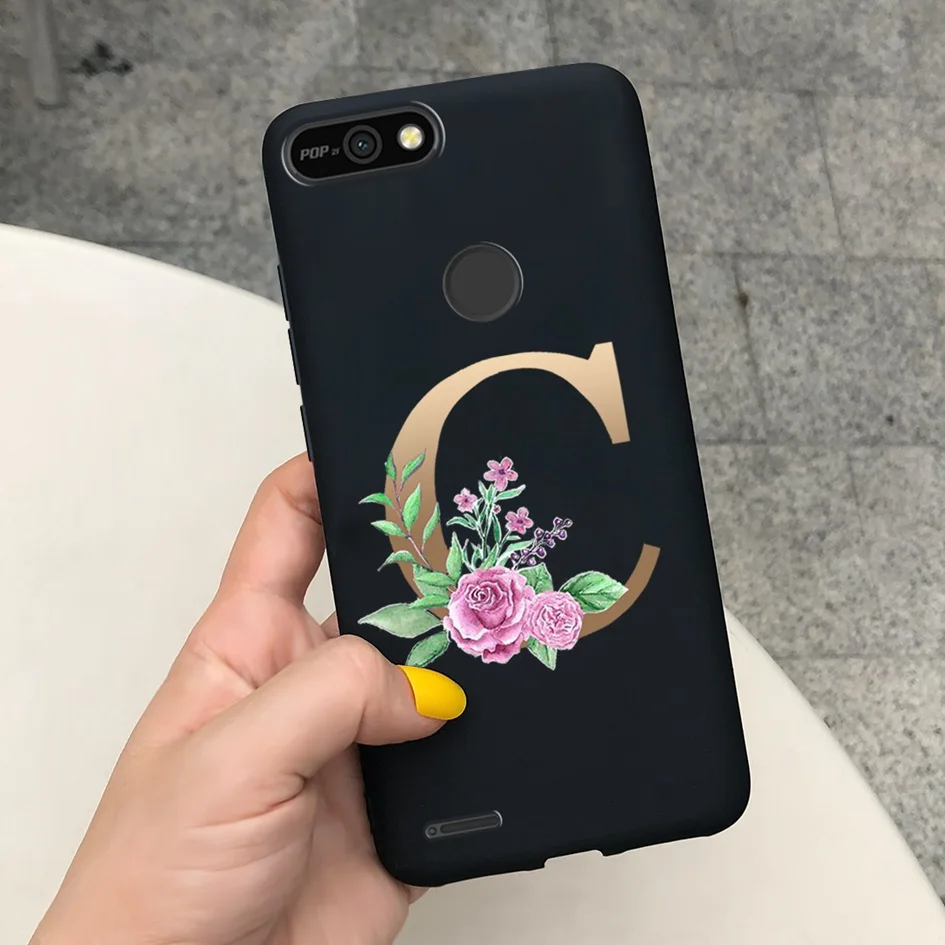 For Tecno Pop 2f Case Cool Fashion Letters Soft Silicone Phone Cover For  Tecno Popo 2 F B1c Pop2 Power Shockproof Bag Back Cover - Mobile Phone  Cases & Covers - AliExpress