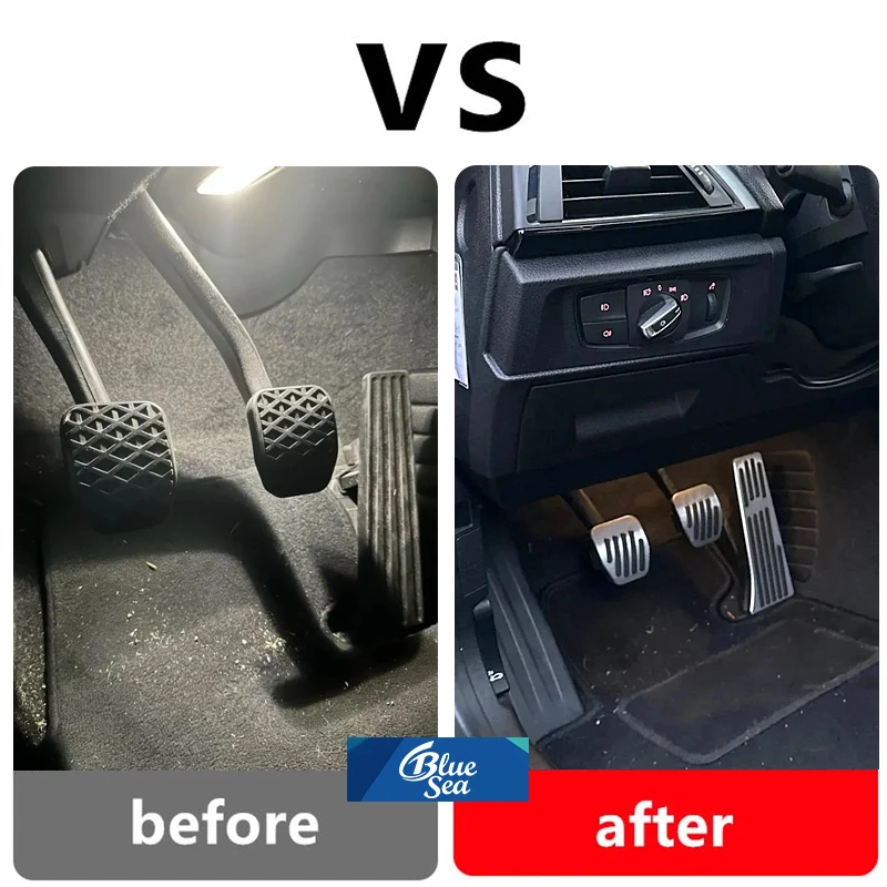 MT Car Pedals For BMW 1 3 5 7 Series E46 E36 E38 E39 E60 E61 E82 E87 E90 E92 E93 E65 F25 F26 Gas Fuel Brake Pedal Aluminum Alloy
