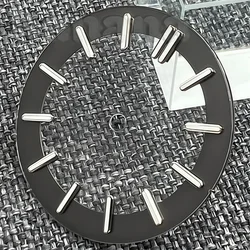 Transparent Green Luminous Watch Dial with 31.5mm and 29mm Size Options - 29mm NH70 NH71 NH72 (Grey 4)