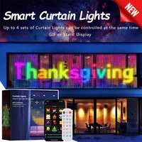 400 LEDs Smart Curtain Lights, APP/Remote Control,3x3m Christmas Lights Festive Decor, IP65 Waterproof, Music Sync DIY Pattern