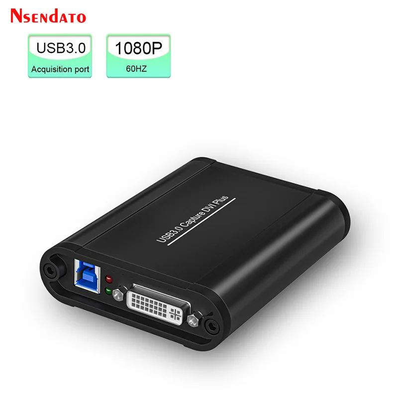 1080p 60FPS SDI HDMI DVI VGA YPbPr CVBS USB3.0 Video Game Capture Grabber Card Box Without Driver For live Streaming PC TV