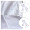 White Tassel Scarf Winter Unisex Cotton DIY Tie-dye Soft Scarves Decorative Cold Weather Neck Crafting Handicraft 3