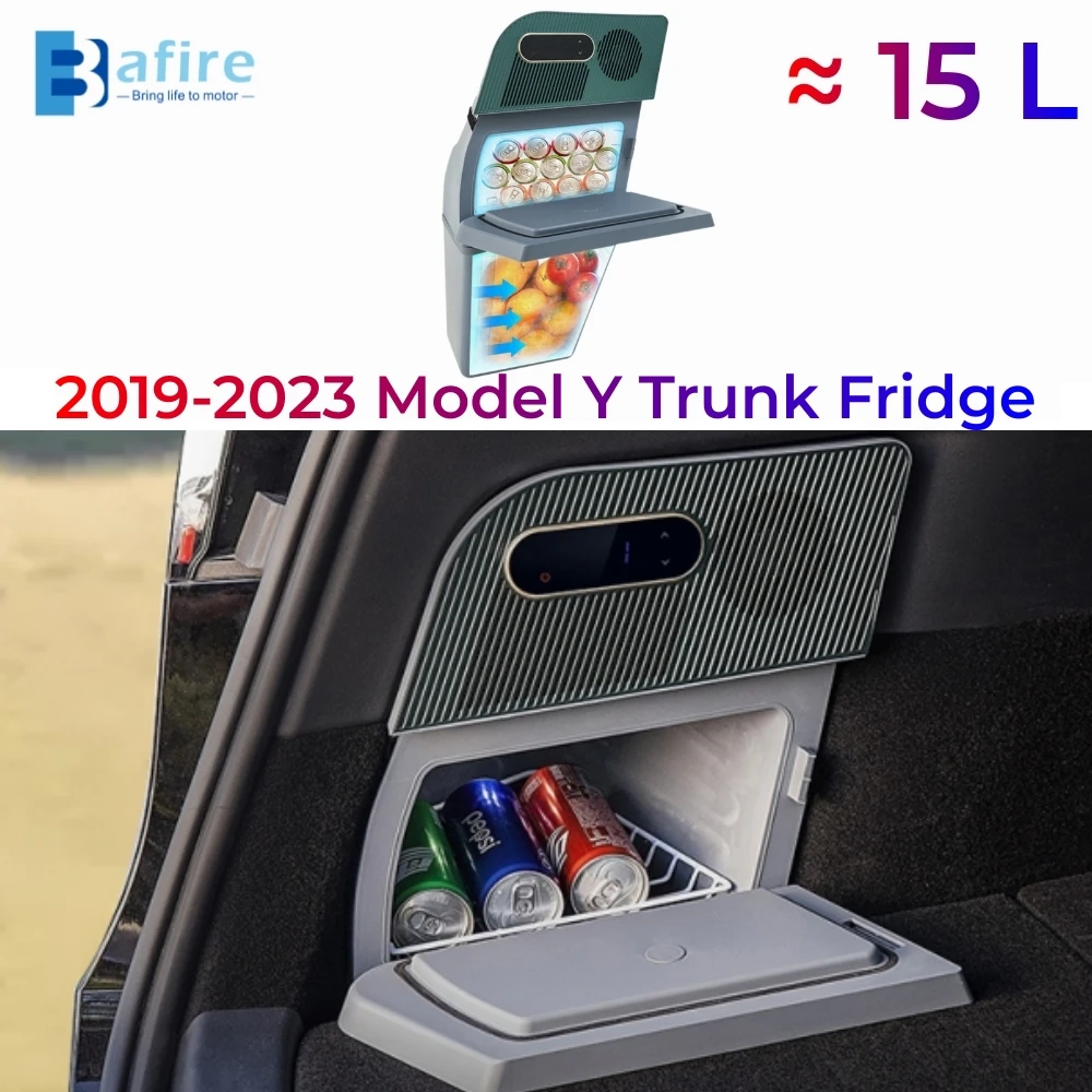 Refrigerador de tronco personalizado para tesla, armazenamento de medicamentos, geladeira de viagem, lhd, rhd, 15l, 2019-2023