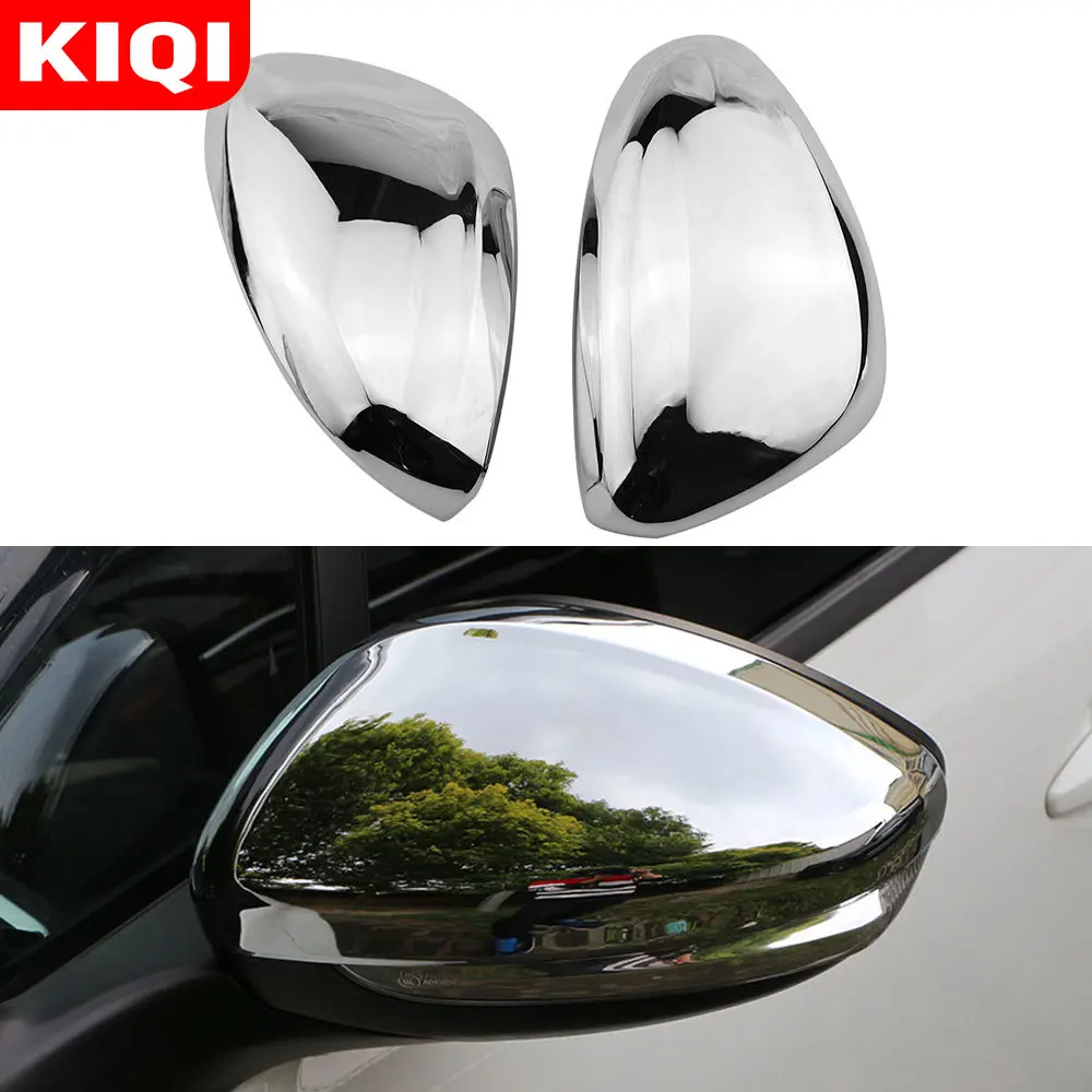 KIQI ABS Chrome Rearview Mirror Protection Cover Strips Fit for Peugeot 408 2014 - 2019 Rear View Covers Trim | Автомобили и