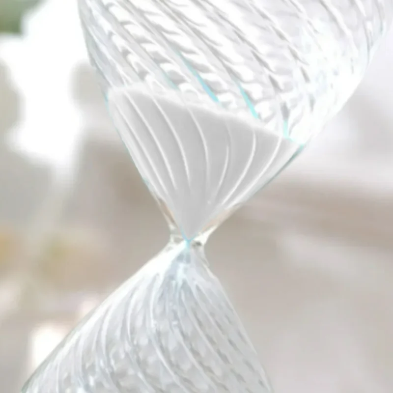 5-30 Minutes Hourglass Screw Thread Glass Sand Clock Sandglass Modern Creative Timer Home Decoration Timekeeper Handmade Crafts 5