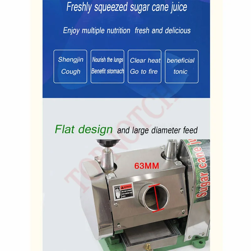 Cane-Juice Machines Stainless Steel Manual Sugarcane Juice Machine Small Commercial Juicer 5
