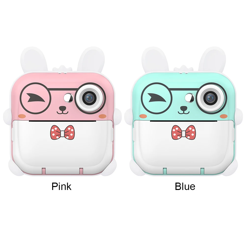 

Mini Digital Video Camera Instant Print Photo with 2 Rolls Thermal Paper Digital Children Camera Birthday Gifts for Girls Boys