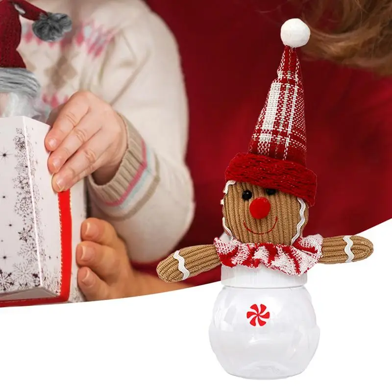 Holiday Candy Jar Gingerbread Man Christmas Cookies Jar Decorative Christmas Cookies Jar Sugar Container For Christmas Candies 2