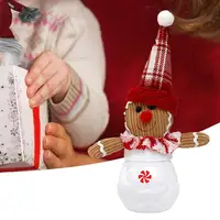 Holiday Candy Jar Gingerbread Man Christmas Cookies Jar Decorative Christmas Cookies Jar Sugar Container For Christmas Candies 2