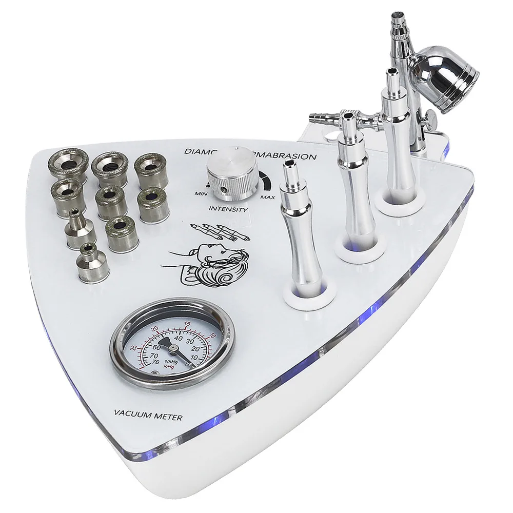 Microdermabrasion Machine Diamond Tip Water Spray Exfoliation Wrinkle Beauty Skin cleaning Tool Suction Black head Device blackhead remover
