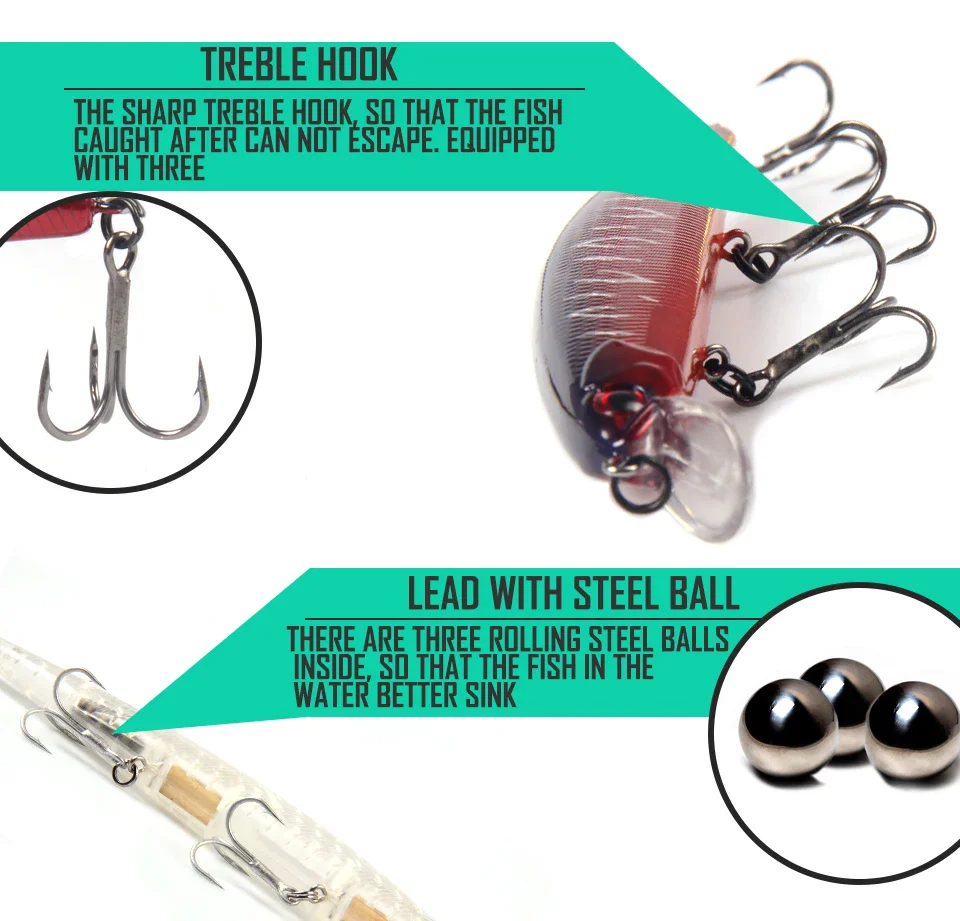 Description Picture 3 of itemD130 BEARKING for artificial Fishing lures minnow quality wobblers baits 13cm 21g suspending hot model crankbaits popper