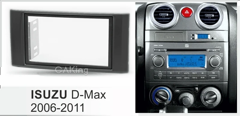 Panneau De L'autoradio Double Din  Pour Isuzu D-max Dmax 2006-2011, Kit De  Montage De Tableau De Bord À Cadre, Installation D'adaptateur De Plaque  Faciale Et Lunette - Fascias - AliExpress