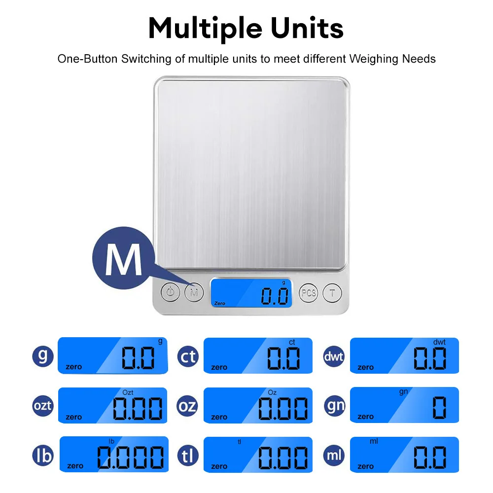 Dropship Digital Kitchen Scale 3000g/ 0.1g Small Jewelry Scale Food Scales  Digital Weight Gram And Oz Digital Gram Scale With LCD/ Tare to Sell Online  at a Lower Price