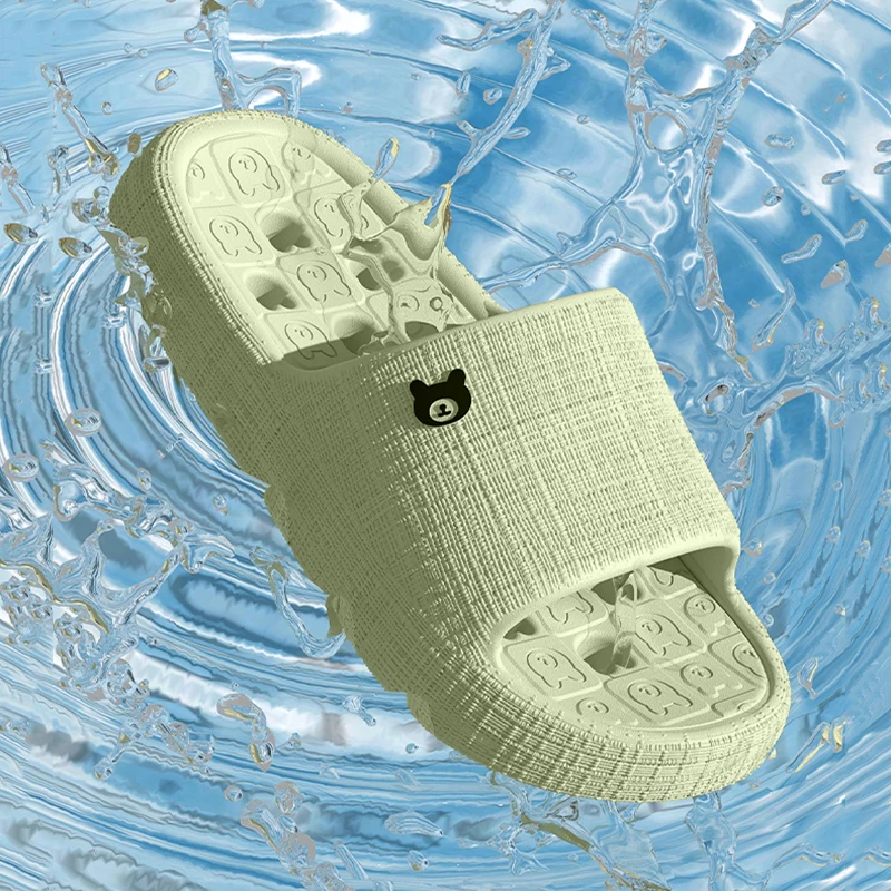 Bathroom Leaky Home Slippers Women Indoor Soft Sole Platform Slippers Woman Summer Hollow Out Non Slip Beach Sandals Female 45