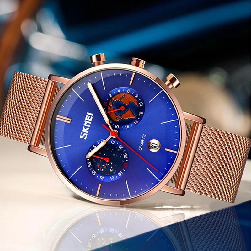 

Luxury Men Watch Chronograph Multifunctional All Small Dial Work Reloj with Calendar Male Quartz Wristwatch Business Man Clock