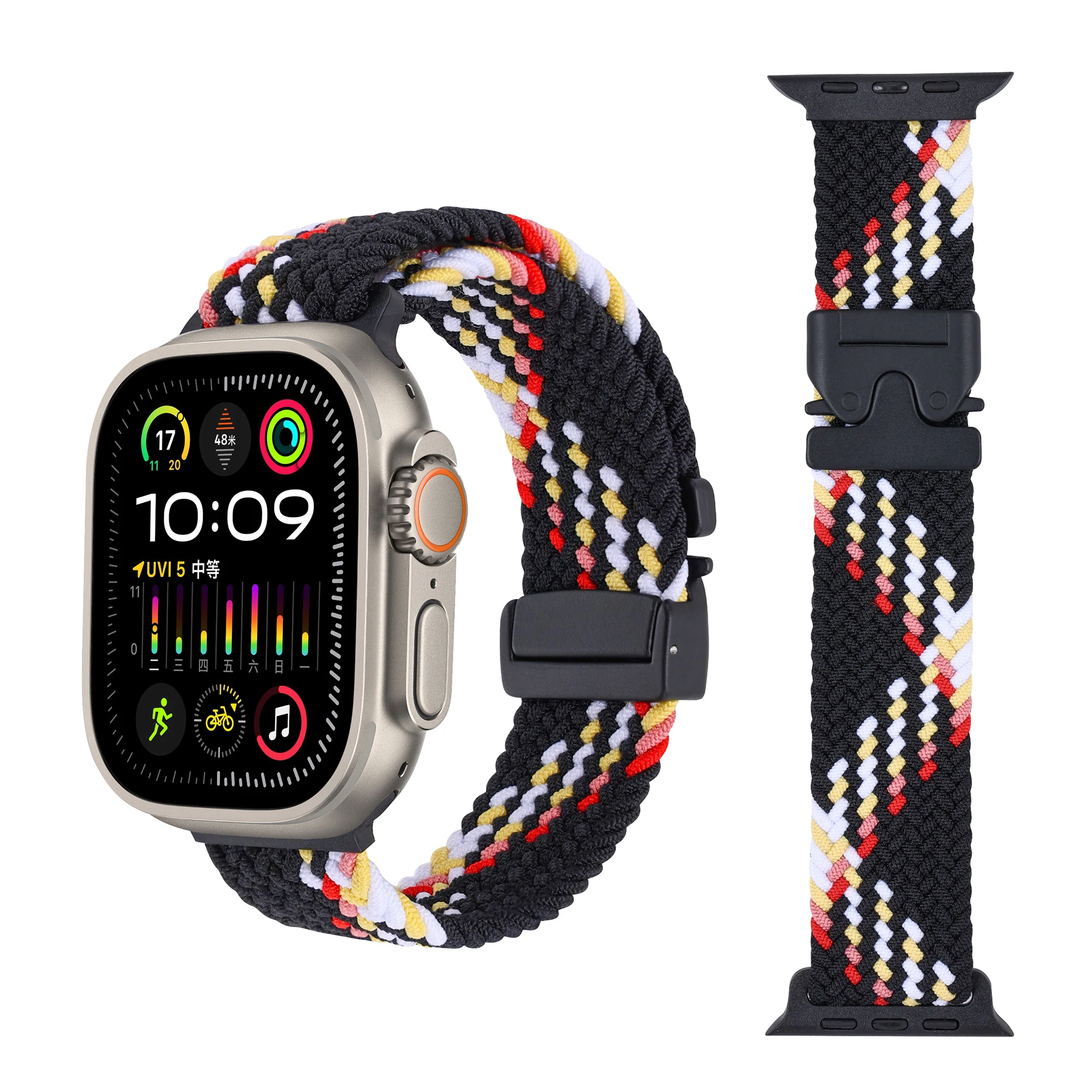 Nylon Braided Strap with Parachute Metal Buckle