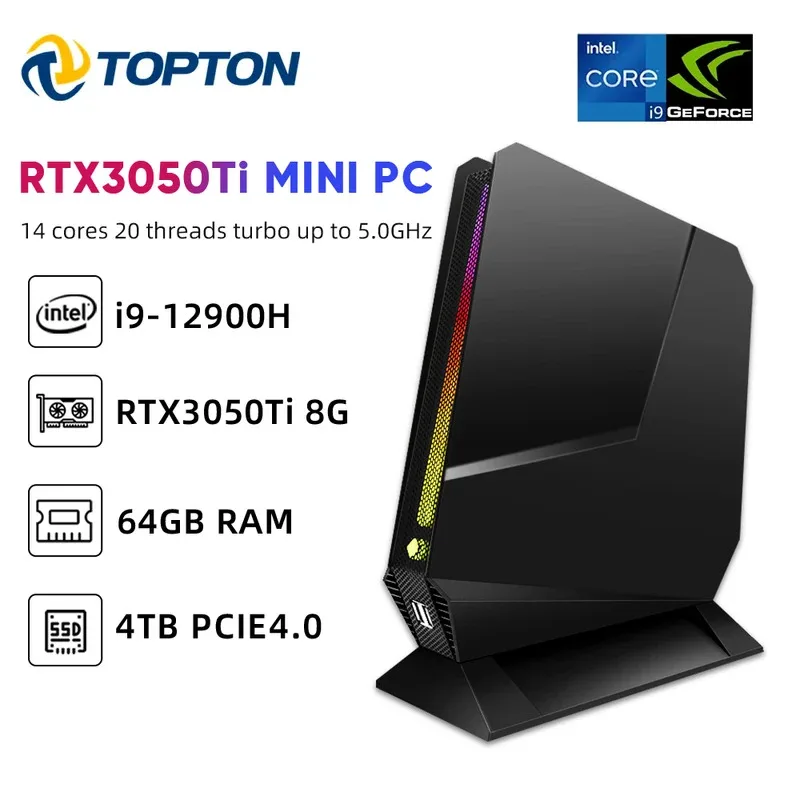 pc Gaming Mini PC Intel i9 13900H 12900H i7 13800H 12700H Nvidia RTX4060 3050 8G Desktop Gamer Mini Computer Win11 Pro WiFi6