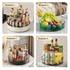 360° Rotating Seasoning Storage Rack Cosmetics Snack Food Organizing Turntable Kitchen Seasoning Bottle storage Rack Fruit Tray 4