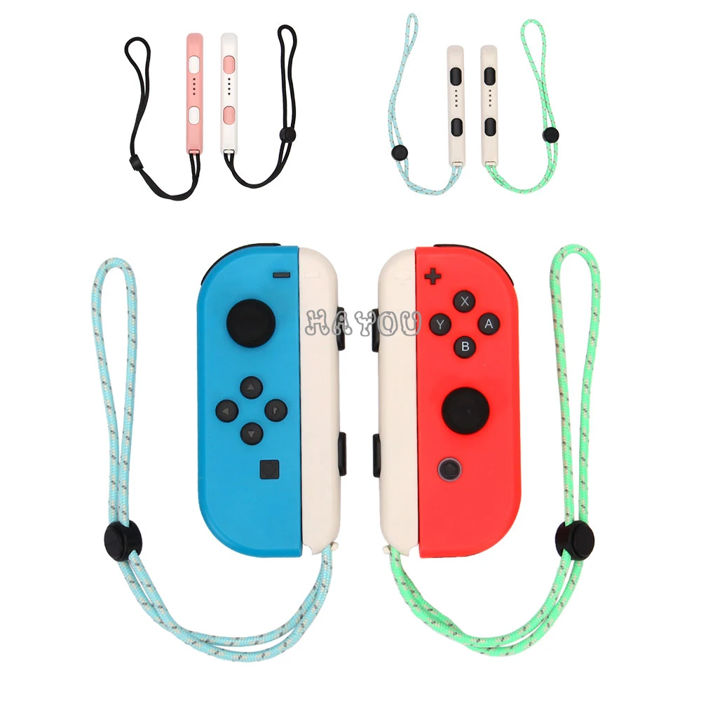 For Nintendo Switch Joy Con Wrist Strap Band 1 Pair Hand Rope Lanyard Adjustable Wrist Strap for