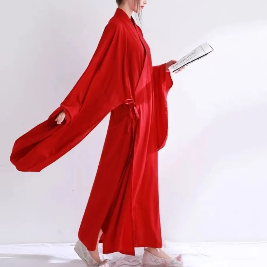 Hanfu Inner Robe Ming Dynasty Hanfu Inner Robe - Unisex Round Collar Lining Robe ...