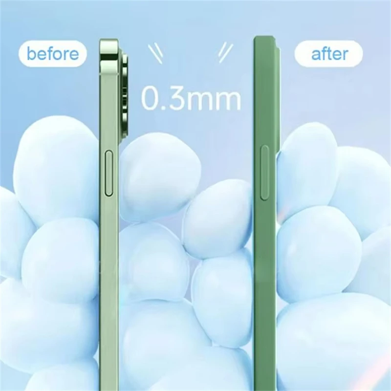 Premium Liquid Silicone Phone Case with Lens Protector - Durable and Stylish Protection Cover