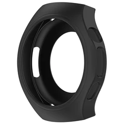 High-Quality Soft Silicone Anti-Scratch Protective Watch Decoration Case for 42mm (2 black)