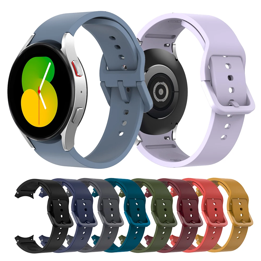 Correa de silicona de 20mm para Samsung Galaxy Watch 7, 6, 5,