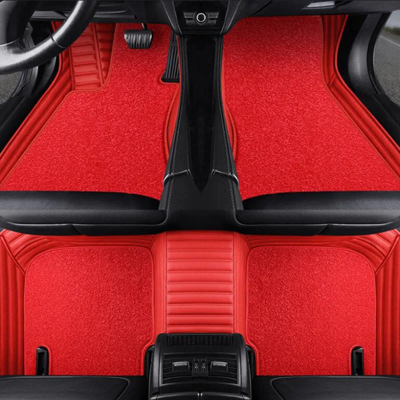 

Custom Striped Car Floor Mat for Tesla All Medels Models 3 Model S MODEL X MODEL Y Custom Auto Foot Pads Automobile Carpet Cover