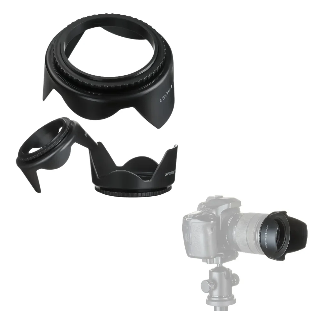 Camera Lens Hood Lens Hood 49mm 52mm 55mm 58mm 62mm 67mm 72mm 77mm Screwed Flower Petal For Canon Nikon Sony Camera Lens