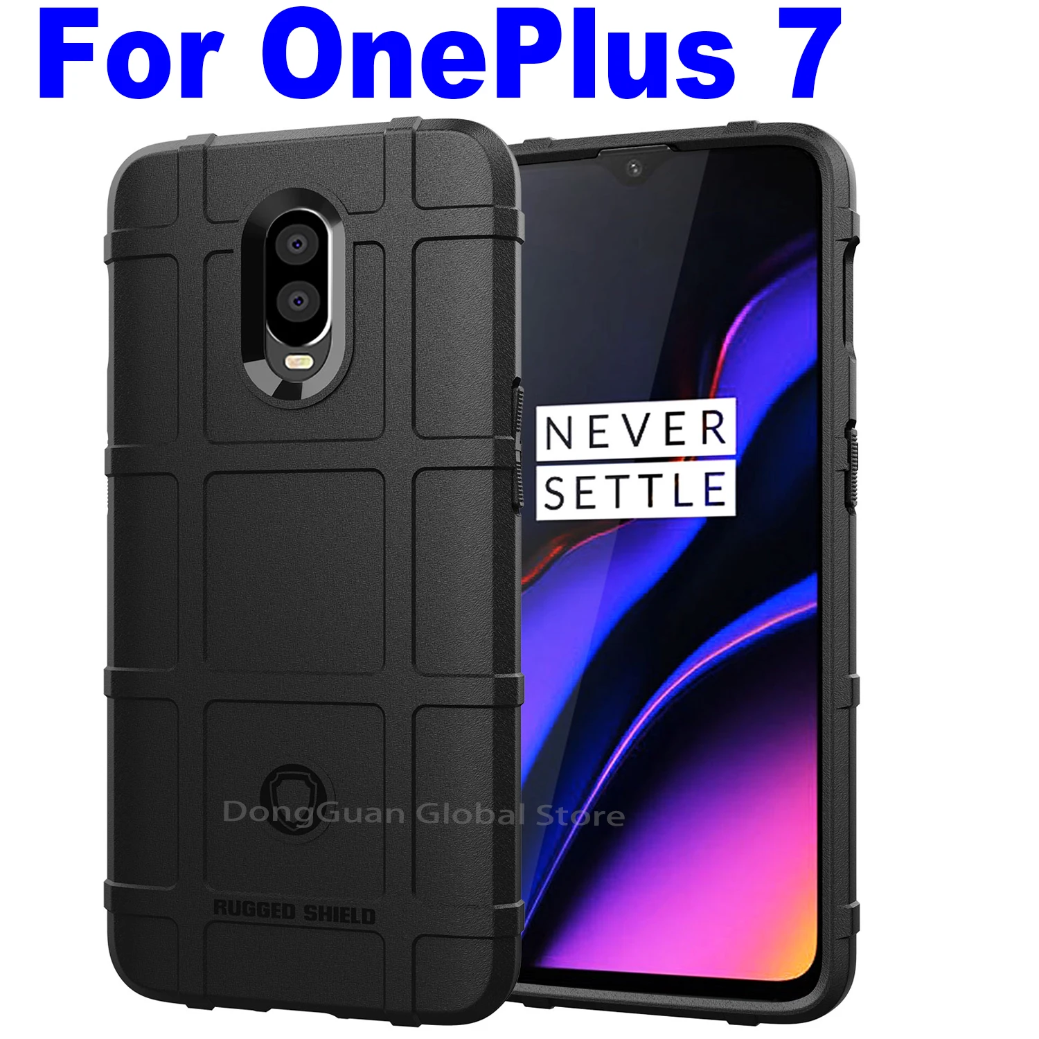 

Rugged Shield Shockproof Armor Case For OnePlus 7