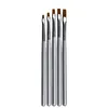 5Style Wood Handle Nail Art Painting Draw Brush Professional Acrylic UV Gel Nail Polish Manicure Pen Liner 3