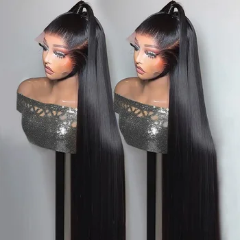 Straight Human Hair Wigs For Woman 13x6 HD Lace Frontal Human Hair Wig Pre Plucked Glueless Straight Lace Wigs Clearance Sale 1