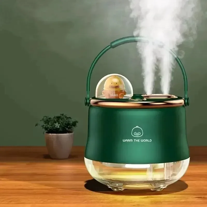 

MiniUSB Light Gift Cute Pet Fragrance Diffuser Humidifier Cartoon Double Spray Home Office Desktop Water Refill Portable 400ML