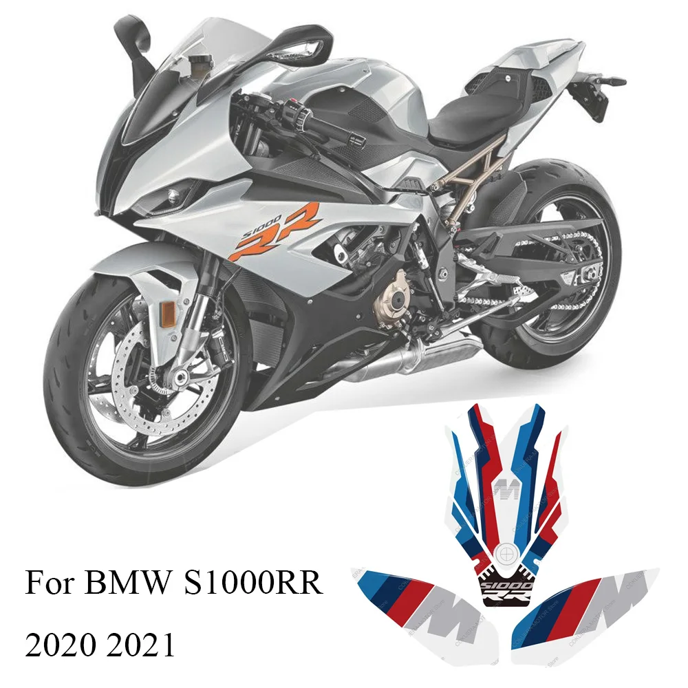 

Motorcycle Fuel Tank Pad Sticker 3D Decal Protector Kit For BMW S1000RR 2020 2021 Epoxy Resin Protection Sticker