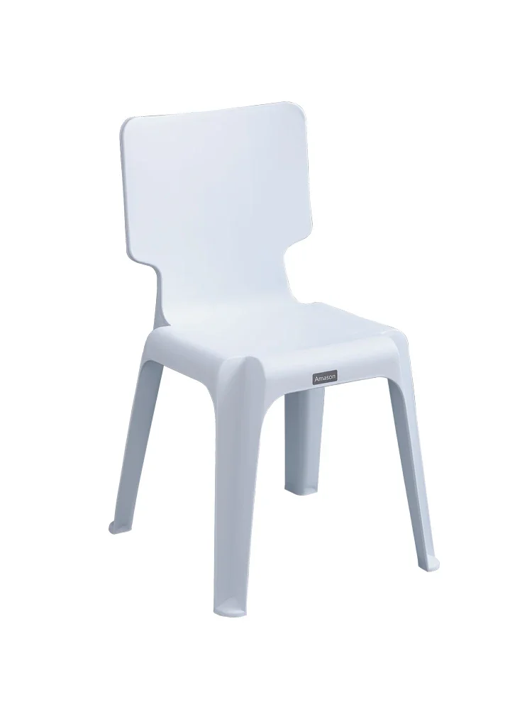 

Thickened Plastic Chair Backrest Desk Office European Frosted Chair Adult Children's Stool Fashion Creative Dining Chair
