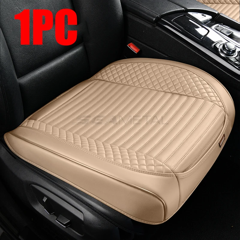 thumbnail image 1 of SEAMETAL - Funda para asiento delantero de coche totalmente envuelta, de piel sintética de primera calidad, transpirable, antiarañazos, 1 of 5