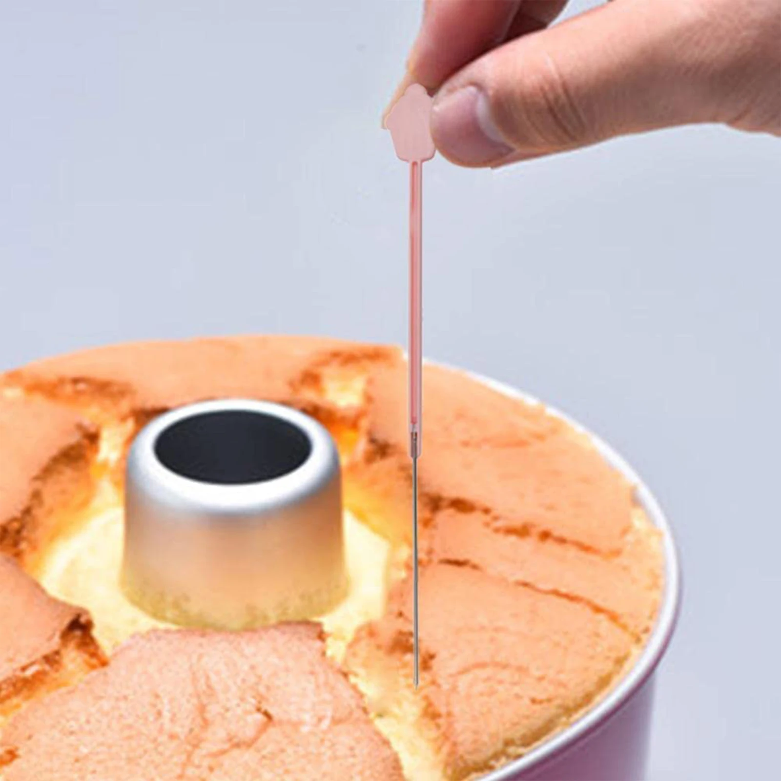 Stainless Steel Stick Needle Cake Tester Foldable Cake Testers For Baking Doneness For Chiffon Cakes Kitchen Bakeware Tools