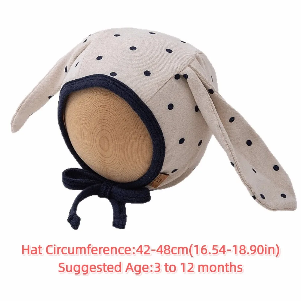 INS Cute Baby Ear Protection Hats Long Ear Soft Baby Fetal Cap Windproof Breathable Infant Bonnet Hat Children