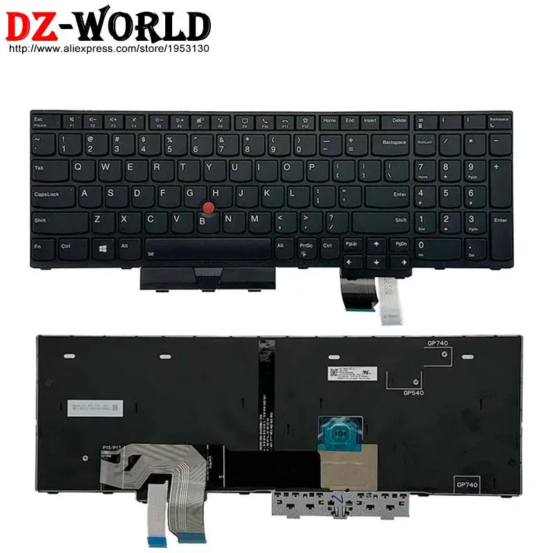 Eua Inglês Teclado Backlight para Lenovo Thinkpad T15g P15 P17 Gen1 Gen2 5n20z74859 5n20z74822 5n20z74785 5n21b44402 5n21b44328 - Imagem 3