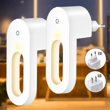 

1/2/4 Pcs Light Control Sensor Night Light EU/US Plug LED Wall Lamp Dusk to Dawn Sensor for Home Bedroom Kitchen Corridor Stairs