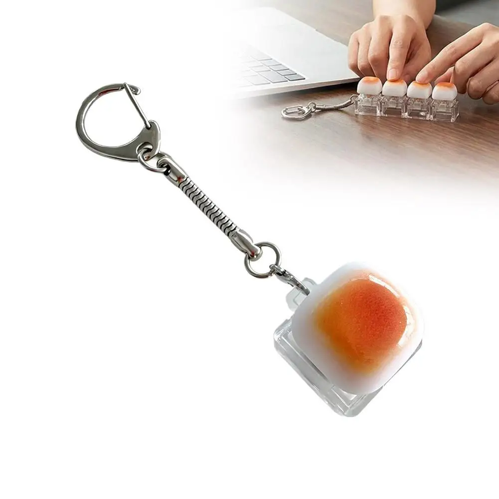 1/2/3/4/5/6/9 Keys Bread Keycap Stress Relief LED Light Figertip Clicker Butto Toy Mechaical Keyboard Pedat_voghion.com