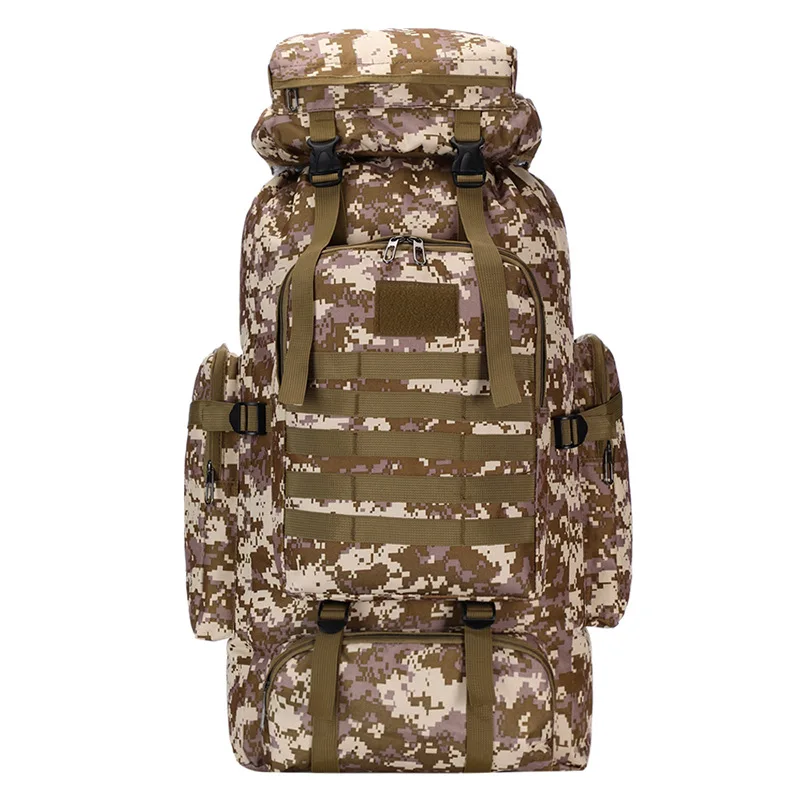 

75L 600D Oxford Waterproof Backpack Fishing Hunting Trekking Outdoor Camping Hiking Sport Camouflaged High Quality Bags