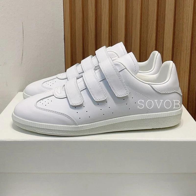 Women Shoes Spring Autumn Genuine Leather Color Matching Flat Retro Breathable Versatile Sports Daily Casual